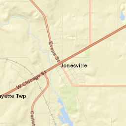 Jonesville Street Map