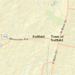 Suffield Depot Street Map
