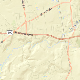 Hazardville Street Map