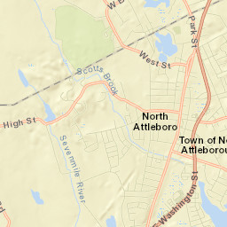 North Attleborough Center Street Map