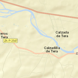 Calzadilla de Tera Street Map