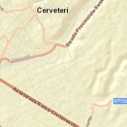 Cerveteri Street Map