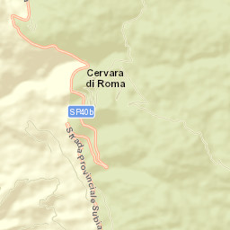 Cervara di Roma Street Map