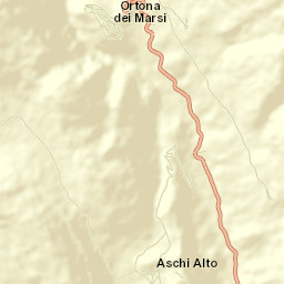 Ortona dei Marsi Street Map