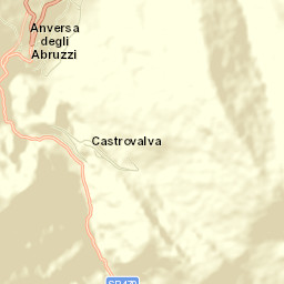Anversa degli Abruzzi Street Map