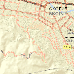 Skopje Street Map
