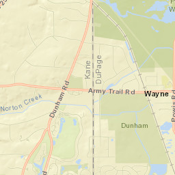 Wayne Street Map