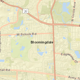 Spring Valley Drive Bloomingdale IL Street Map