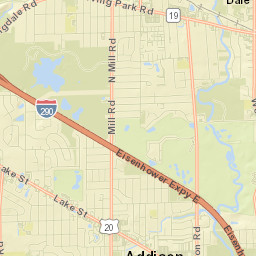 Wood Dale Street Map