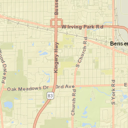 Bensenville Street Map