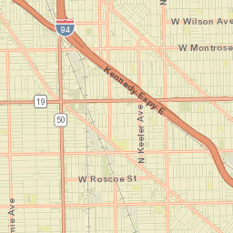 Irving Park Street Map