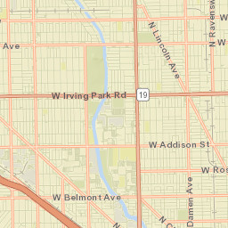 North Center Street Map