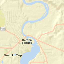 Berrien Springs Street Map