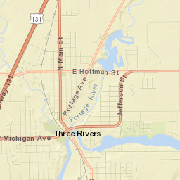 Three Rivers Street Map