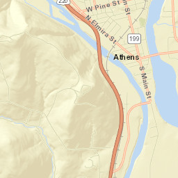 Athens Street Map