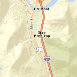Hallstead Street Map