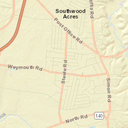 Southwood Acres Street Map