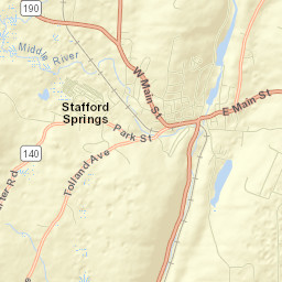 Stafford Springs Street Map