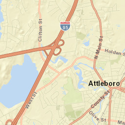 Attleboro Street Map
