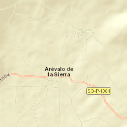 Arévalo de la Sierra Street Map