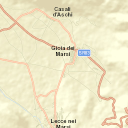 Gioia dei Marsi Street Map