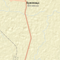 Brvenica Street Map