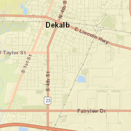 DeKalb Street Map