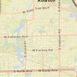 Addison Street Map
