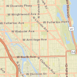 Lincoln Park Street Map