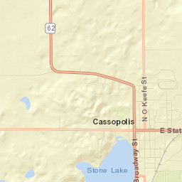 Cassopolis Street Map