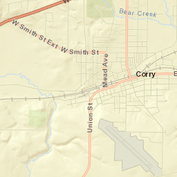 Corry Street Map