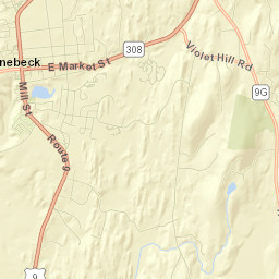 Rhinebeck Street Map