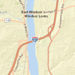 Windsor Locks Street Map
