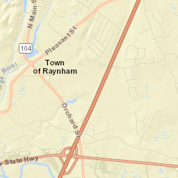 Raynham Center Street Map