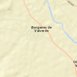 Burganes de Valverde Street Map