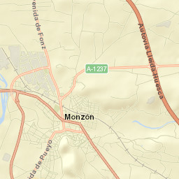 Monzón Street Map