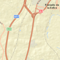 Fornells de la Selva Street Map