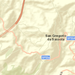 San Gregorio da Sassola Street Map