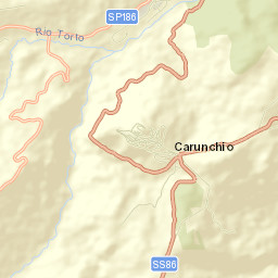Carunchio Street Map