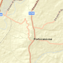 Portocannone Street Map