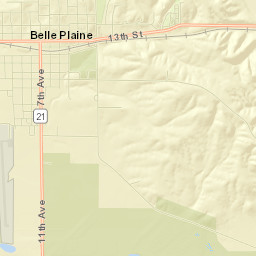 Belle Plaine Street Map