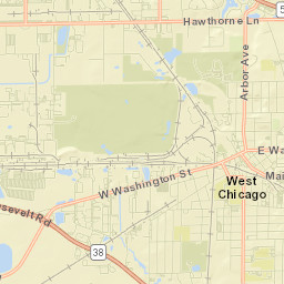 West Chicago Street Map