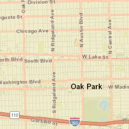 Oak Park Street Map