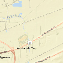 Ashtabula County Street Map