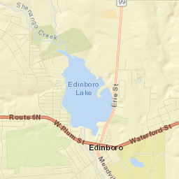 Edinboro Street Map