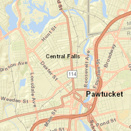 Pawtucket Street Map