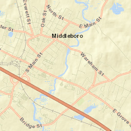 Middleborough Center Street Map