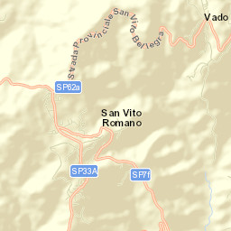 San Vito Romano Street Map