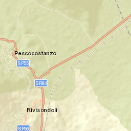 Rivisondoli Street Map