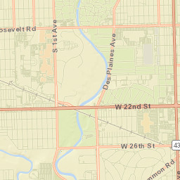 North Riverside Street Map